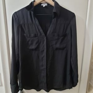 Express black button down shirt 17